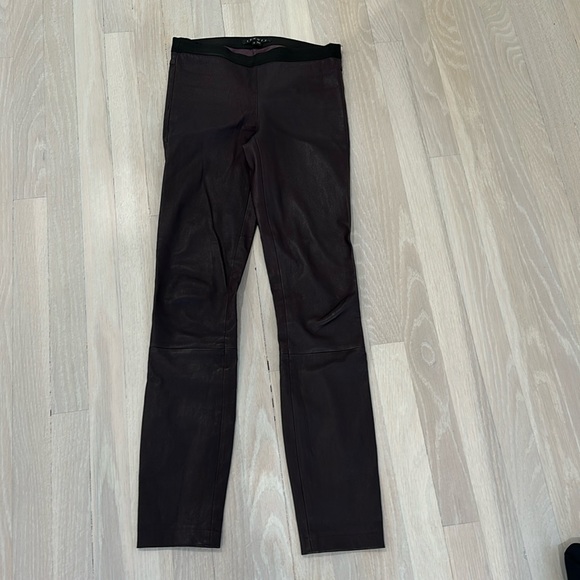 Theory skinny leather pants